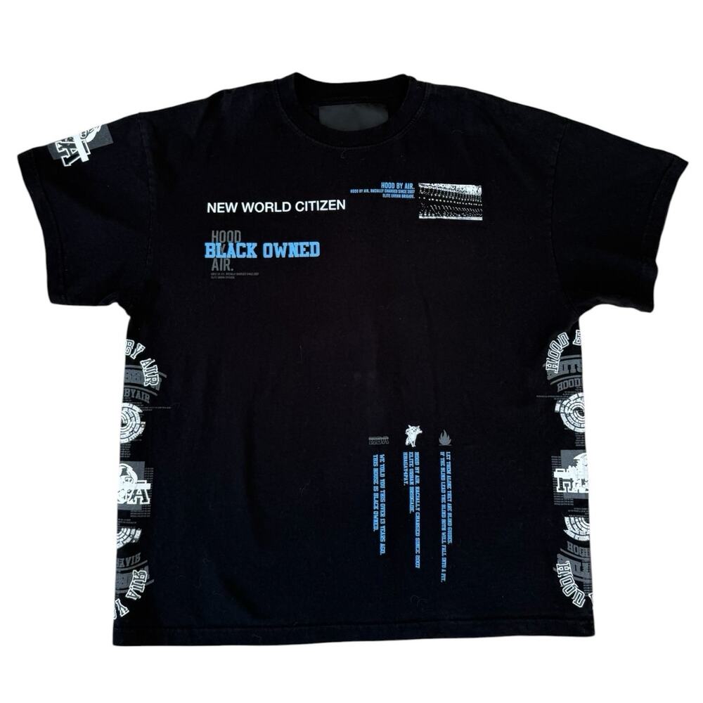 Hood By Air HBA Triple Logo Shayne Oliver 2010’s Graphic T Shirt O/S, L